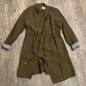 Light military green colour light outerwear